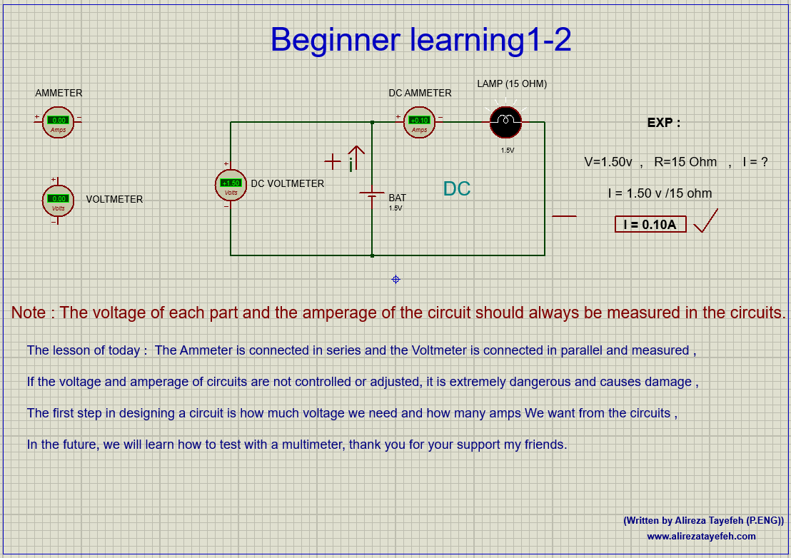 Beginner learning1-2 (Electronic Circuit Part 2 )