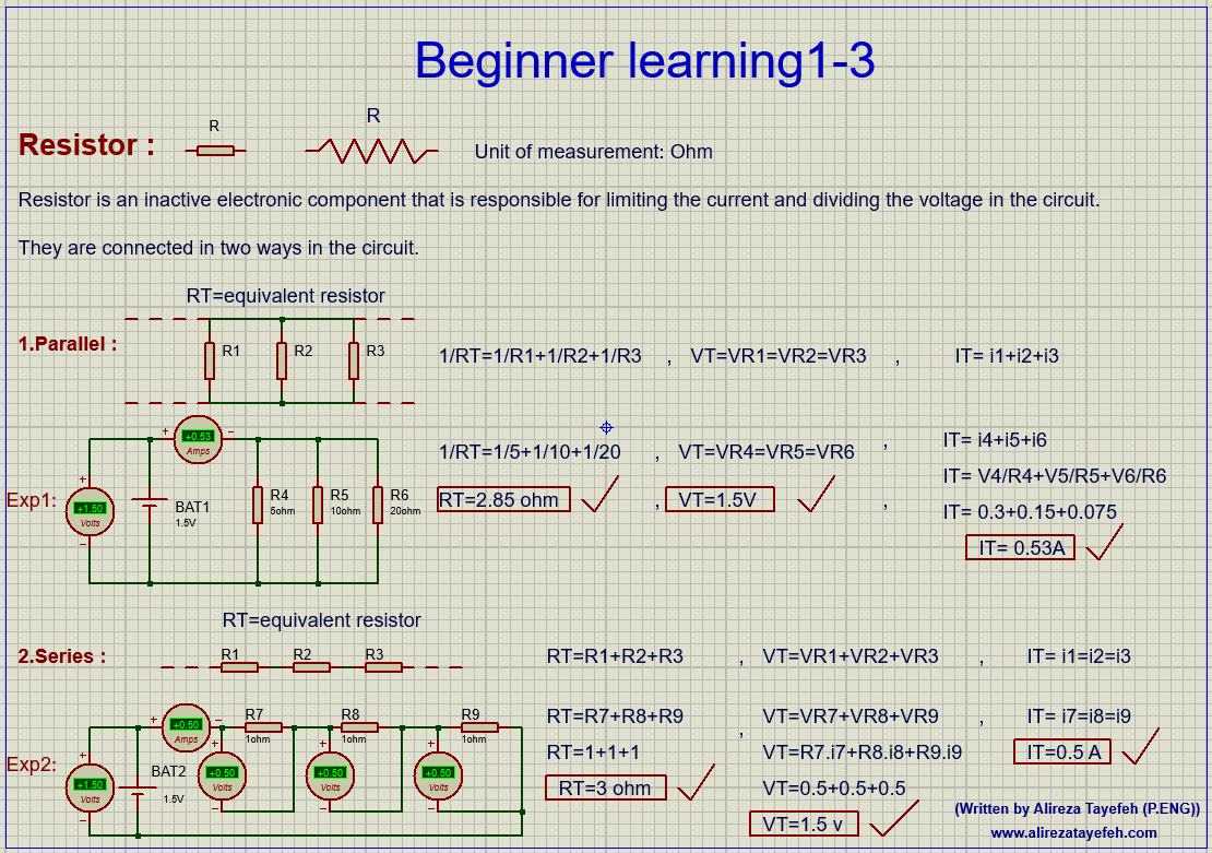 Beginner learning1-3 (Electronic Circuit Part 3 )